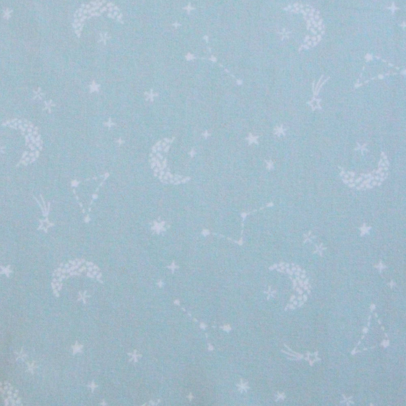 Algodón estampado LUNAIRE Ópalo / Blanco